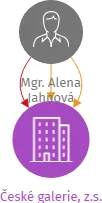 České galerie, z.s., IČO: 09178767: vizualizace vztahů osob a společností