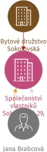 Vizualizace vztahů osob a společností - Společenství vlastníků Sokolovská 29, Praha 8