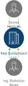 Vizualizace vztahů osob a společností - Real Buildproject s.r.o.