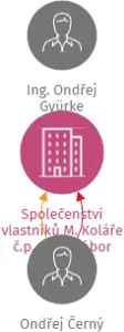 Společenství vlastníků M. Koláře č.p. 3206, Tábor, IČO: 10767002: vizualizace vztahů osob a společností