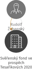 Svěřenský fond ve prospěch Tesaříkových 2020, IČO: 10934758: vizualizace vztahů osob a společností