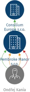 Pembroke Manor s.r.o., IČO: 10936271: vizualizace vztahů osob a společností