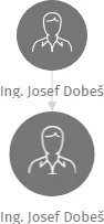 Ing. Josef Dobeš, IČO: 11017422: vizualizace vztahů osob a společností