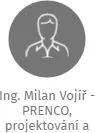 Ing. Milan Vojíř - PRENCO, projektování a inženýring, IČO: 11350822: vizualizace vztahů osob a společností