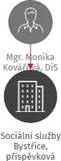 Sociální služby Bystřice, příspěvková organizace, IČO: 11737646: vizualizace vztahů osob a společností