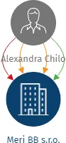 Meri BB s.r.o., IČO: 11999063: vizualizace vztahů osob a společností
