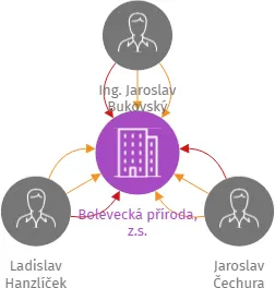 Bolevecká příroda, z.s., IČO: 11944226: vizualizace vztahů osob a společností