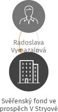 Svěřenský fond ve prospěch V Stryové, IČO: 13987542: vizualizace vztahů osob a společností