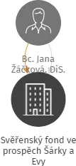 Svěřenský fond ve prospěch Šárky a Evy, IČO: 14203162: vizualizace vztahů osob a společností