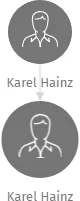 Karel Hainz, IČO: 15175766: vizualizace vztahů osob a společností