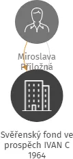 Svěřenský fond ve prospěch IVAN C 1964, IČO: 17198178: vizualizace vztahů osob a společností