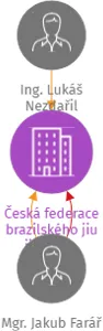 Česká federace brazilského jiu jitsu, z.s., IČO: 17183375: vizualizace vztahů osob a společností