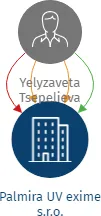 Palmira UV exime s.r.o., IČO: 17523109: vizualizace vztahů osob a společností