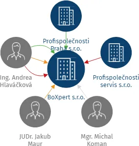 Vizualizace vztahů osob a společností - BoXpert s.r.o.