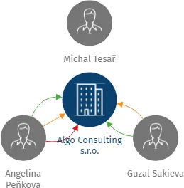 Algo Consulting s.r.o., IČO: 17639310: vizualizace vztahů osob a společností