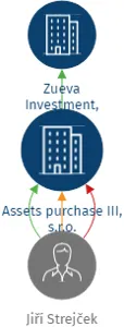 Assets purchase III, s.r.o., IČO: 17866006: vizualizace vztahů osob a společností