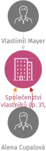 Společenství vlastníků čp. 31, Dřeveš, IČO: 17875781: vizualizace vztahů osob a společností
