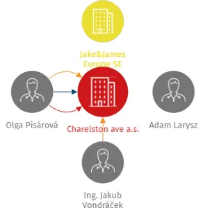 Vizualizace vztahů osob a společností - Charelston ave a.s.