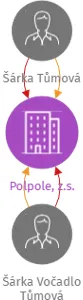 Polpole, z.s., IČO: 19131593: vizualizace vztahů osob a společností