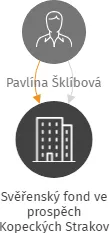 Svěřenský fond ve prospěch Kopeckých Strakov 104, IČO: 19368631: vizualizace vztahů osob a společností