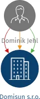 Domisun s.r.o., IČO: 19548168: vizualizace vztahů osob a společností