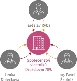 Společenství vlastníků Družstevní 789, Chlumec nad Cidlinou, IČO: 19819242: vizualizace vztahů osob a společností