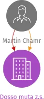 Dosso muta z.s., IČO: 21025568: vizualizace vztahů osob a společností
