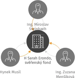 H Sarah Erondo, svěřenský fond, IČO: 21299871: vizualizace vztahů osob a společností