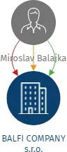 BALFI COMPANY s.r.o., IČO: 21530955: vizualizace vztahů osob a společností