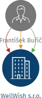 WellWish s.r.o., IČO: 21775214: vizualizace vztahů osob a společností