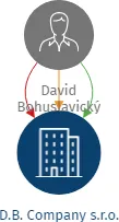 D.B. Company s.r.o., IČO: 21836141: vizualizace vztahů osob a společností