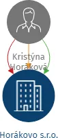 Vizualizace vztahů osob a společností - Horákovo s.r.o.