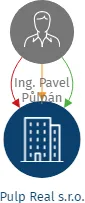 Pulp Real s.r.o., IČO: 22300252: vizualizace vztahů osob a společností