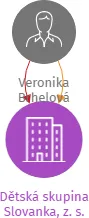 Dětská skupina Slovanka, z. s., IČO: 22526056: vizualizace vztahů osob a společností