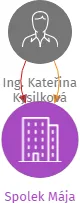 Spolek Mája, IČO: 22673717: vizualizace vztahů osob a společností