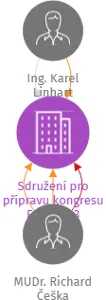Sdružení pro přípravu kongresu EFIM 2013, IČO: 22849319: vizualizace vztahů osob a společností