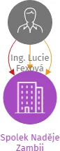 Spolek Naděje Zambii, IČO: 22823832: vizualizace vztahů osob a společností