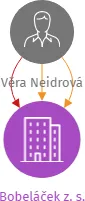 Bobeláček z. s., IČO: 22896678: vizualizace vztahů osob a společností
