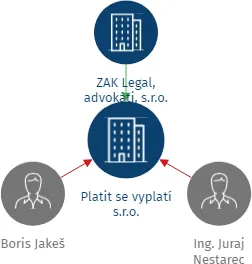 Platit se vyplatí s.r.o., IČO: 24138231: vizualizace vztahů osob a společností