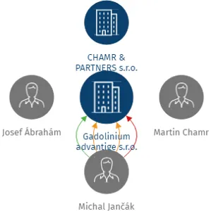 Gadolinium advantige s.r.o., IČO: 24195693: vizualizace vztahů osob a společností