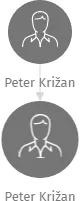 Peter Križan, IČO: 25439871: vizualizace vztahů osob a společností