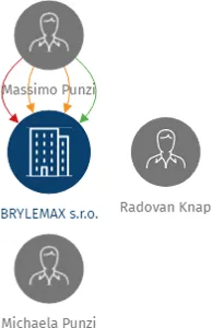 Vizualizace vztahů osob a společností - BRYLEMAX s.r.o.