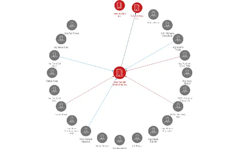 Yale Medical Consulting, a.s., IČO: 25645609: vizualizace vztahů osob a společností