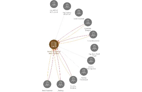 Bytové družstvo B 246 v likvidaci, IČO: 25664565: vizualizace vztahů osob a společností