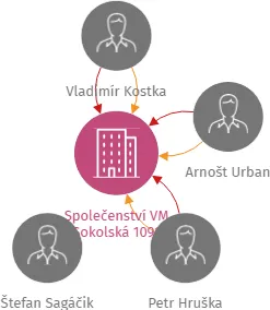 Společenství VM Sokolská 1091, IČO: 25895893: vizualizace vztahů osob a společností