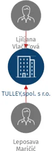 TULLEY,spol. s r.o., IČO: 26188244: vizualizace vztahů osob a společností