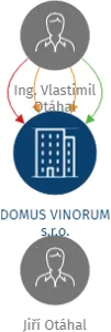 Vizualizace vztahů osob a společností - DOMUS VINORUM s.r.o.