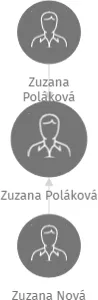 Zuzana Poláková, IČO: 26358638: vizualizace vztahů osob a společností