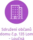 Sdružení občanů domu č.p. 135 Lom - Loučná, IČO: 26598809: vizualizace vztahů osob a společností