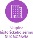 Skupina historického šermu DUX MORAVIA, IČO: 26527171: vizualizace vztahů osob a společností